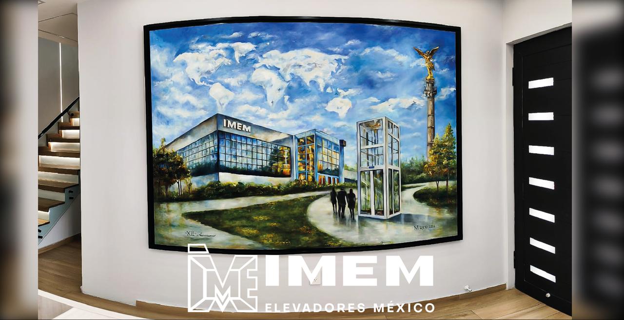  CELEBRANDO EL DOCEAVO ANIVERSARIO DE IMEM ELEVADORES MÉXICO PLASMANDO NUESTRA TRAYECTORIA EN UN LIENZO
					